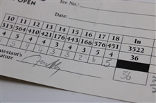Couples, Els, Kite & (7) others Signed 1993-94-98 & 99 Nissan LA Open Official Scorecards