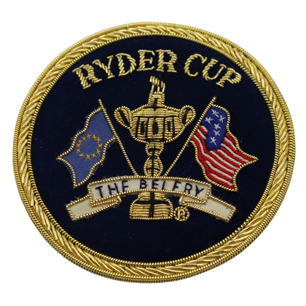 2001 Ryder Cup at The Belfry Bullion Circle Patch - Commemorative