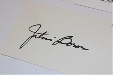 Middlecoff, Snead, Nelson, Sarazen, Player & Boros Signed Index Cards JSA ALOA