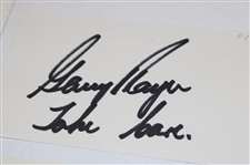 Middlecoff, Snead, Nelson, Sarazen, Player & Boros Signed Index Cards JSA ALOA