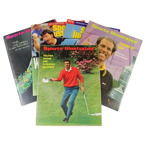 Archer, Venturi, Woosnam, Weiskopf & Kite Signed Sports Illustrated Newstand Magazines JSA ALOA