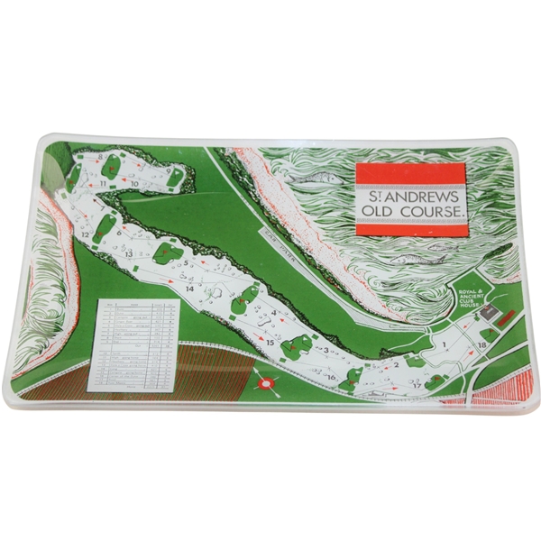 Classic St. Andrews Old Course Glass Tray/Plate by Bramic Golf, Ltd.