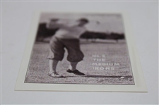Bobby Jones No. 5 The Medium Irons Golf Card - Ltd Ed Reproduction Out of 250