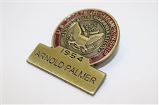 1954 US Amateur Champ Arnold Palmer Commemorative Contestant Badge - Limited Distribution