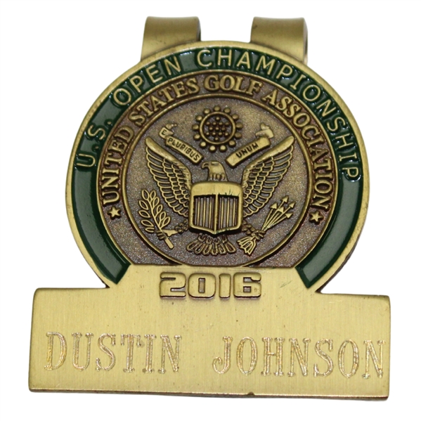 Champion Dustin Johnsons 2016 US Open at Oakmont Contestant Badge