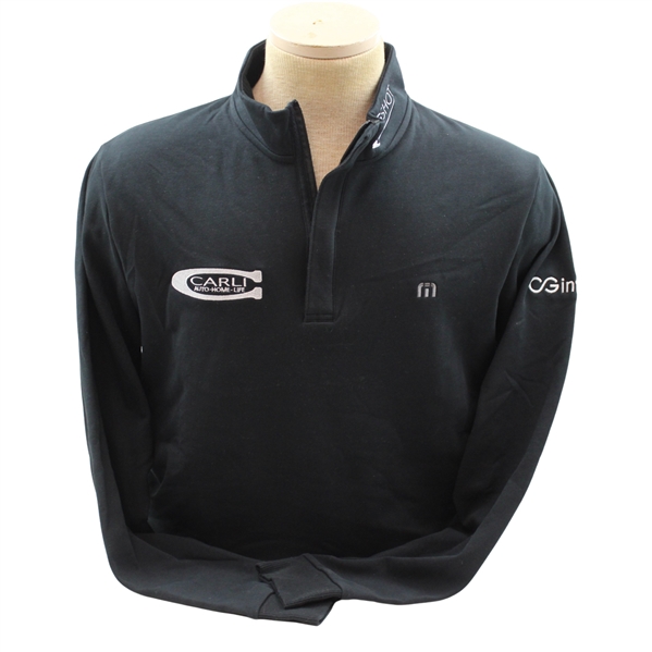 Travis Matthew Black Quarter Zip Size M