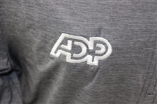 Sam Burns' Personal Discover ADP Travis Matthew Half Zip Grey Size M