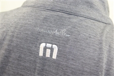 Sam Burns' Personal Discover ADP Travis Matthew Half Zip Grey Size M