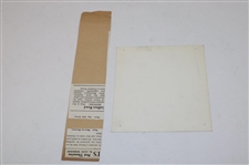 Original Pen & Ink Drawing w/ Aex Morrison 'Golf Facts' Newspaper Article Used In
