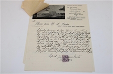 1904 Letter From H. L. Curtis To J.H. Taylor Initialed by J.H.