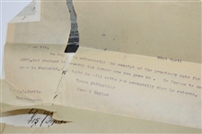 1904 Letter From H. L. Curtis To J.H. Taylor Initialed by J.H.
