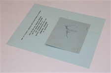 Arnold Palmer Signed Album Page Signed at Upper Montclair CC 1969 JSA ALOA
