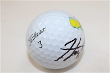Hideki Matsuyama Signed Masters Logo Golf Ball Beckett Witness #WH96253