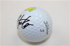 Hideki Matsuyama Signed Masters Logo Golf Ball Beckett Witness #WH96253