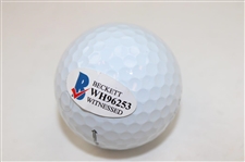 Hideki Matsuyama Signed Masters Logo Golf Ball Beckett Witness #WH96253