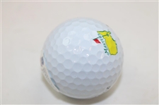 Hideki Matsuyama Signed Masters Logo Golf Ball Beckett Witness #WH96253
