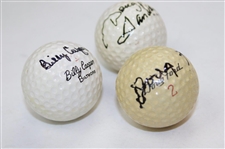 Doug Ford, Billy Casper & Doug Sanders Signed Golf Balls JSA ALOA