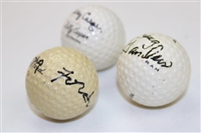 Doug Ford, Billy Casper & Doug Sanders Signed Golf Balls JSA ALOA