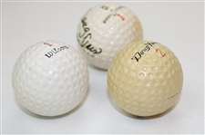 Doug Ford, Billy Casper & Doug Sanders Signed Golf Balls JSA ALOA