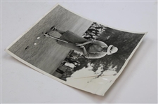 1937 Estelle Page Sinking Winning Putt In 37 Amateur To Patty Berg Wire Photo - Oct. 9th
