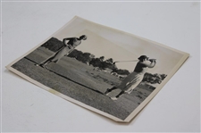1936 Patty Berg Driving at US Amateur Wire Photo - Sept. 28th