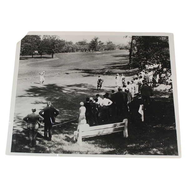 1931 Jean Armstrong & Glenna Collette Vare Tee Off Wire Photo - Sept. 22nd