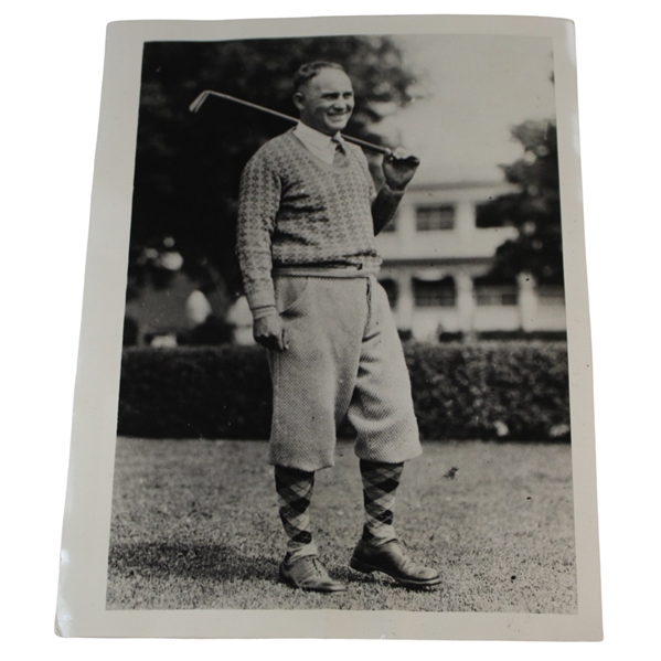 1929 Dr. O. F. Willing Leading in Amateur Golf Meet US Amateur Wire Photo - Sept. 5th