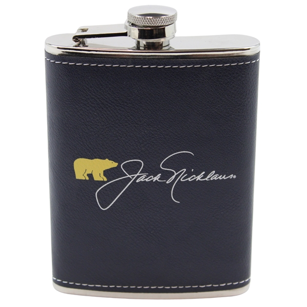Jack Nicklaus Signature Golden Bear Navy Flask
