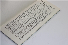 1934-1963 Records Of The Masters Tournament Green Booklet