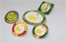 Lot of (5) Masters Junior Patron & Golf Shop Pins