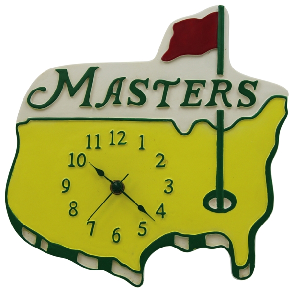 Classic Masters Tournament Yellow Logo Golf Wall Clock