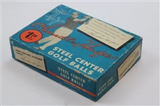 Dozen c.1966 Chandler Harper Plymouth Steel Center Golf Balls In Box