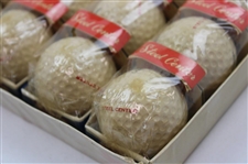 Dozen c.1966 Chandler Harper Plymouth Steel Center Golf Balls In Box