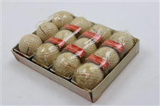 Dozen c.1966 Chandler Harper Plymouth Steel Center Golf Balls In Box