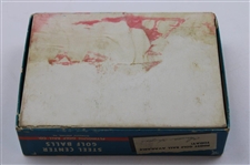 Dozen c.1966 Chandler Harper Plymouth Steel Center Golf Balls In Box