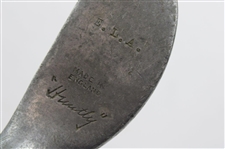 c.1920 Huntly Made In England Putter w/ Shaft Stamp & Thumb Groove