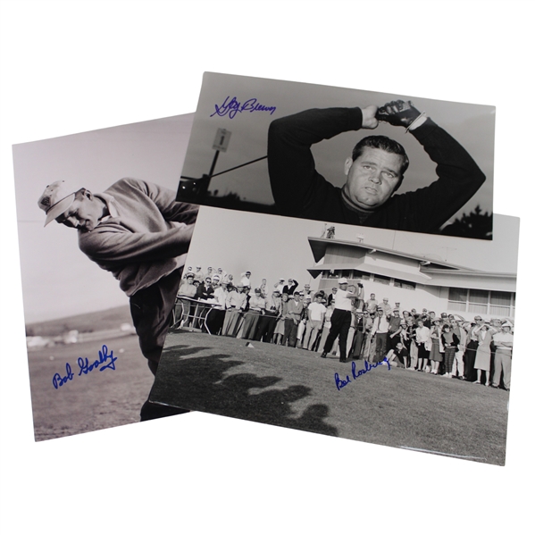 Gay Brewer, Bob Goalby & Bob Rosburg Signed B&W Lester Nahmkin Photo JSA ALOA