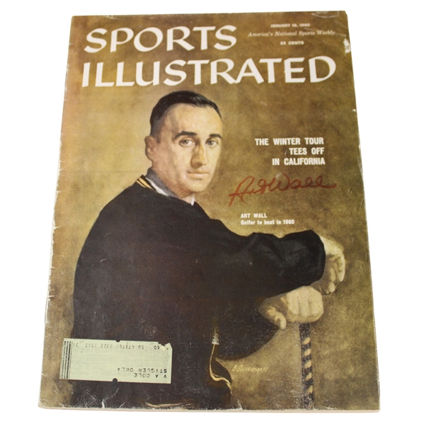 Art Wall Signed January 1960 Sports Illustrated Magazine JSA ALOA