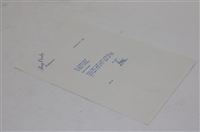 Bing Crosby Letter to Furman Bisher Discussing Golf Songs Dated January 28th, 1958 JSA ALOA