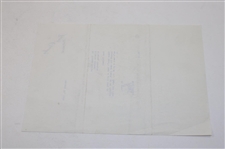 Bing Crosby Letter to Furman Bisher Discussing Golf Songs Dated January 28th, 1958 JSA ALOA