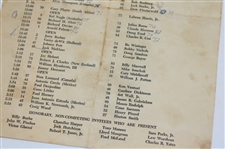 1963 Masters Tournament Thursday & Friday Pairing Sheets - Jack Nicklaus Winner