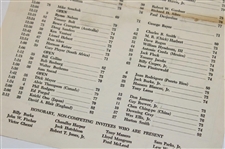 1963 Masters Tournament Thursday & Friday Pairing Sheets - Jack Nicklaus Winner