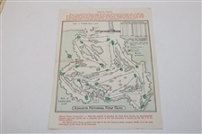 1963 Masters Tournament Thursday & Friday Pairing Sheets - Jack Nicklaus Winner