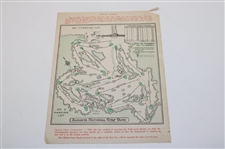 1960 Masters Tournament Sunday Final Rd Pairing Sheet - Arnold Palmer Winner