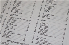 1986 Masters Tournament Friday, Saturday & Sunday Pairing Sheets - Jack Nicklaus Winner