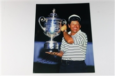 Lee Trevino, Dow Finsterwald & Gene Littler Signed PGA & US Open Trophy Photos JSA ALOA