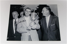 Jack Fleck, Al Geiberger & Tommy Aaron Signed Trophy/Green Jacket Photos JSA ALOA