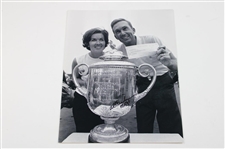 Jack Fleck, Al Geiberger & Tommy Aaron Signed Trophy/Green Jacket Photos JSA ALOA