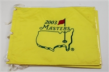 2004, 2007, 2003 x2 Masters Tournament Embroidered Flags & 2017 Par 3 Embroidered Flag