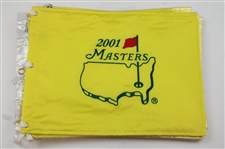 2001 x2, 2018, 2014 x2, 2011, 2013, 2010 Masters Tournament Embroidered Flag & 2011 Par 3 Embroidered Flag x2